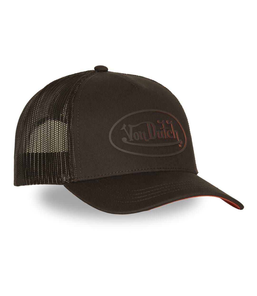 Casquette baseball filet avec print Rubber 3D Log24 Vondutch-4