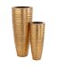 Lot de 2 Vases Déco en Métal Egypte 122cm Or-1