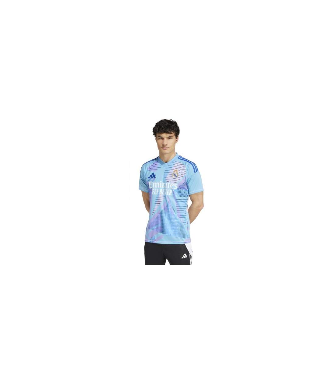 Maillot De Gardien De But Motif/style Adidas Homme Bleu Real Madrid CF-1