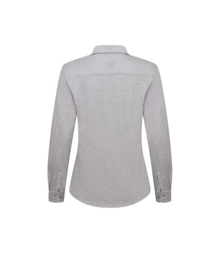 Womens/ladies Advantage Shirt Grey Melange Cutter & Buck