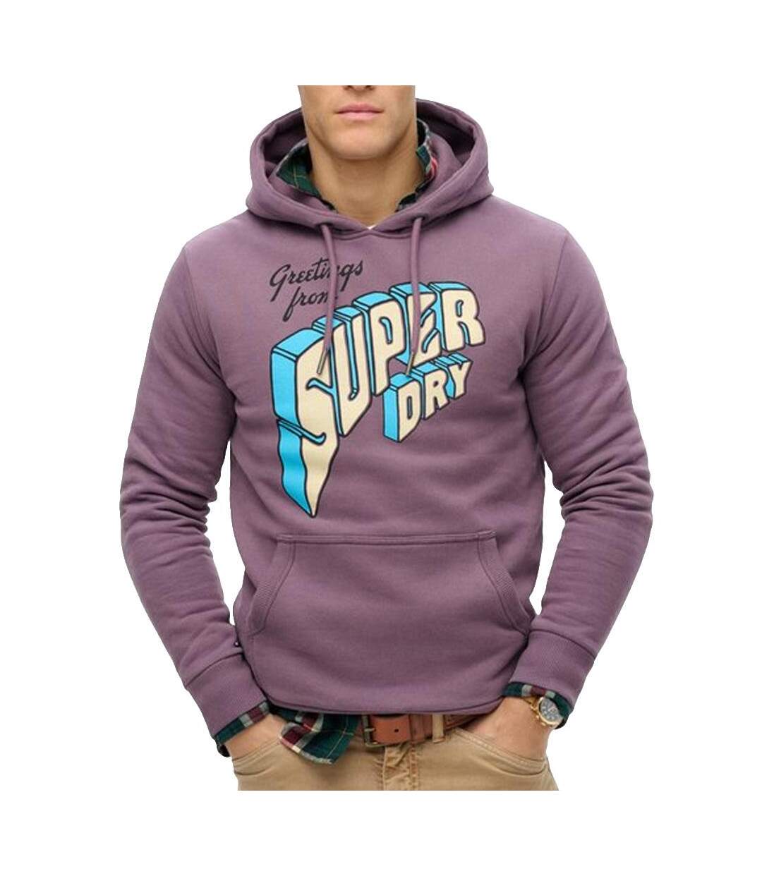 Sweat violet homme superdry north - xxl-1