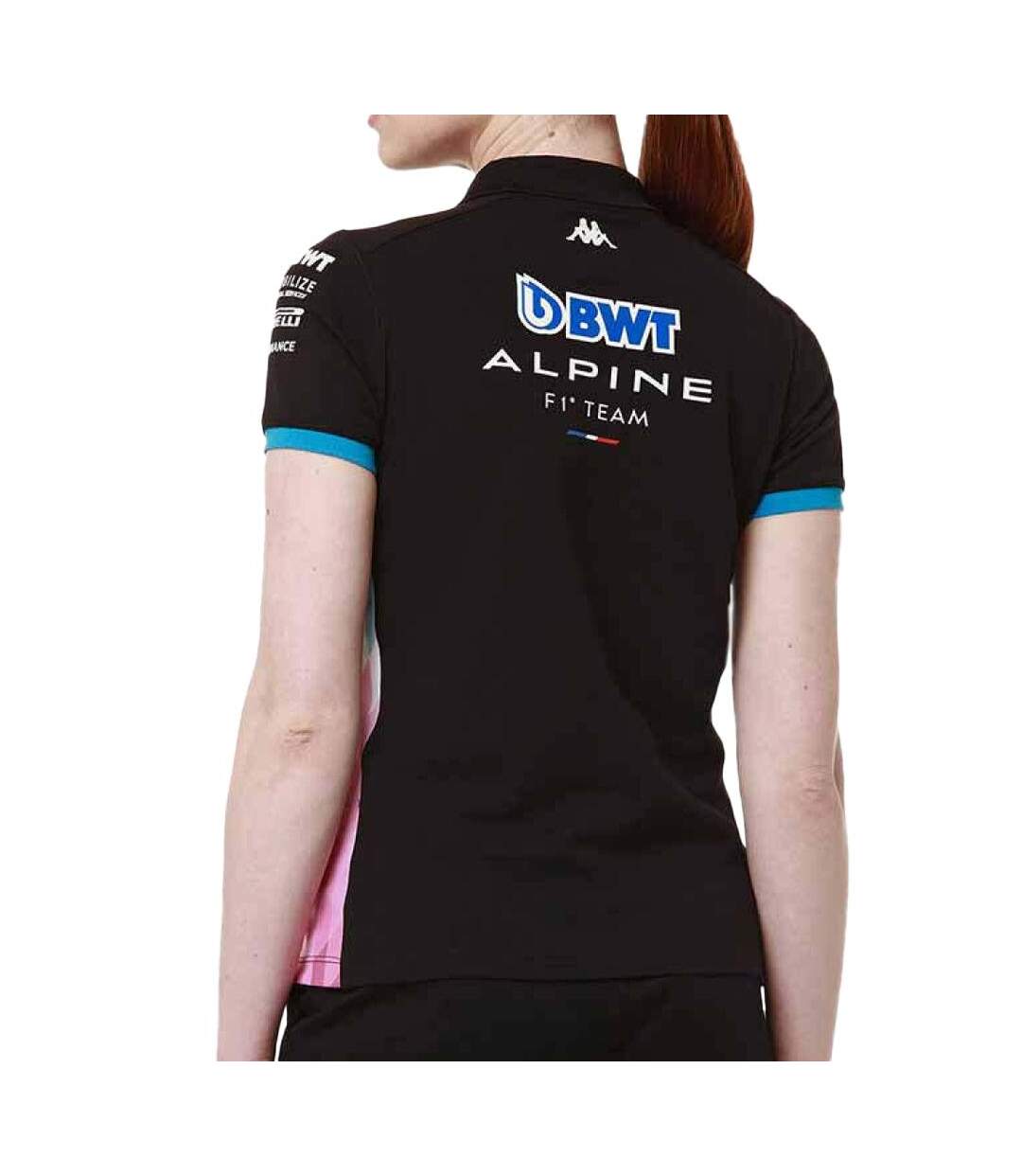 Polo noir/turquoise femme kappa adrew - xxl-2