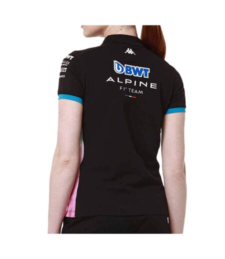 Polo noir/turquoise femme kappa adrew - xxl
