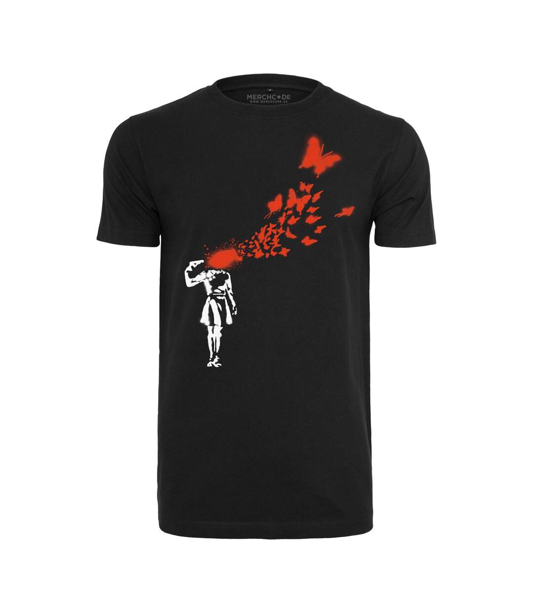 T-shirt Brandalised Homme Noir Banksy-2