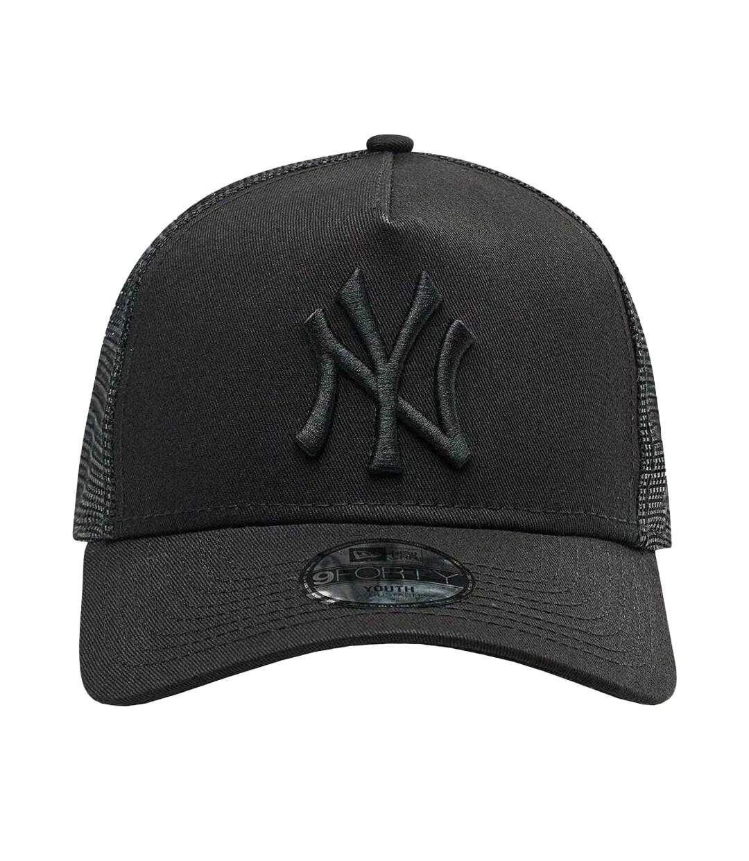 Childrens/kids 9forty New York Yankees Baseball Cap Black New Era-3