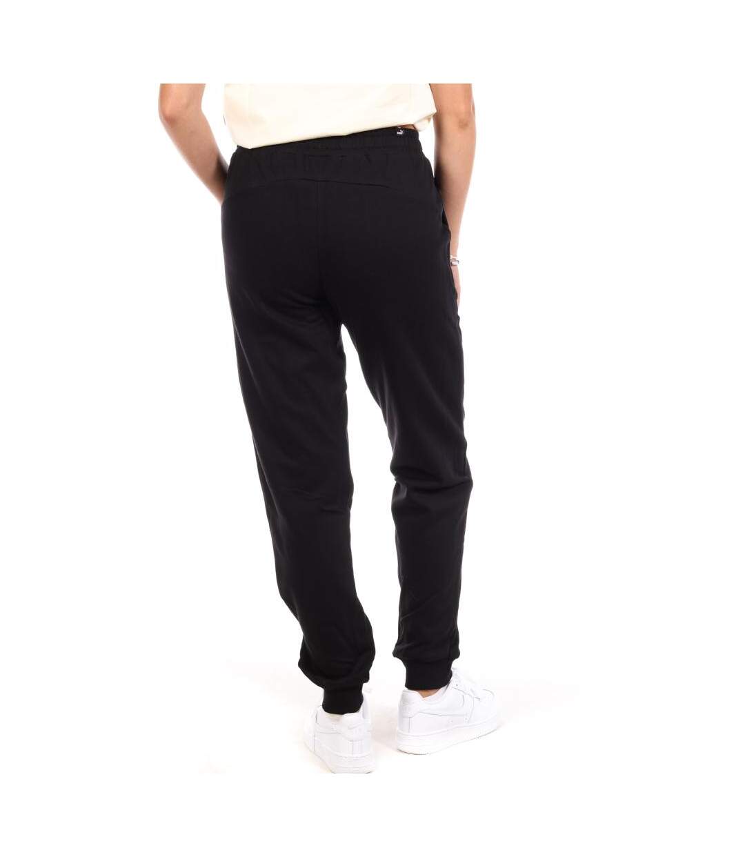 Jogging noir femme puma embroidery-2