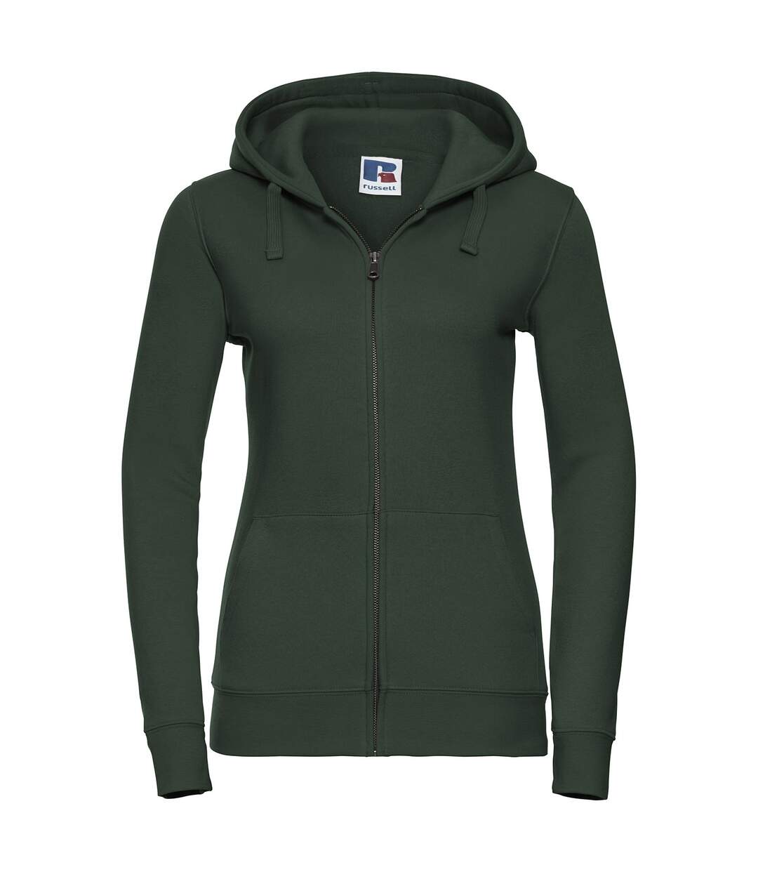 Veste à capuche authentic femme vert bouteille Russell-1