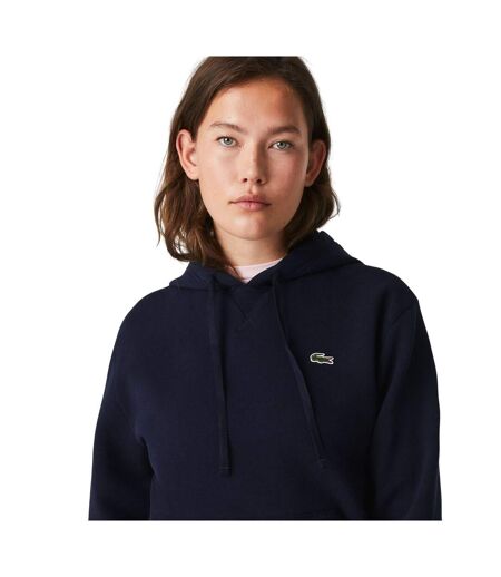 Sweat À Capuche Femme Bleu Marine Lacoste