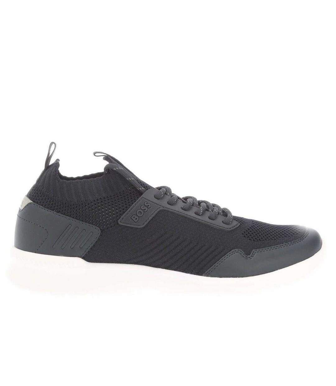 Mens Extreme Suede Running Trainers Dark Blue Boss-3