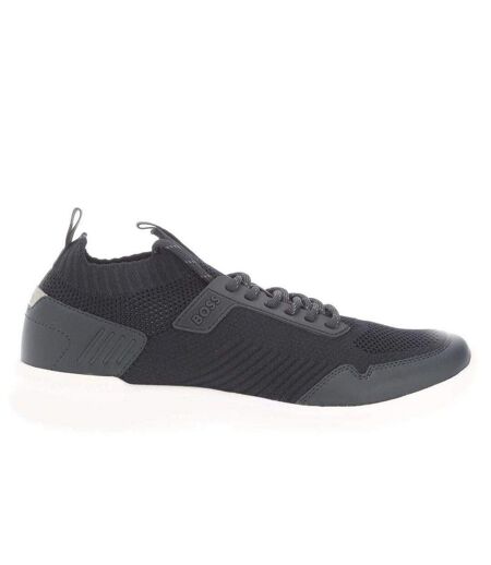 Mens Extreme Suede Running Trainers Dark Blue Boss