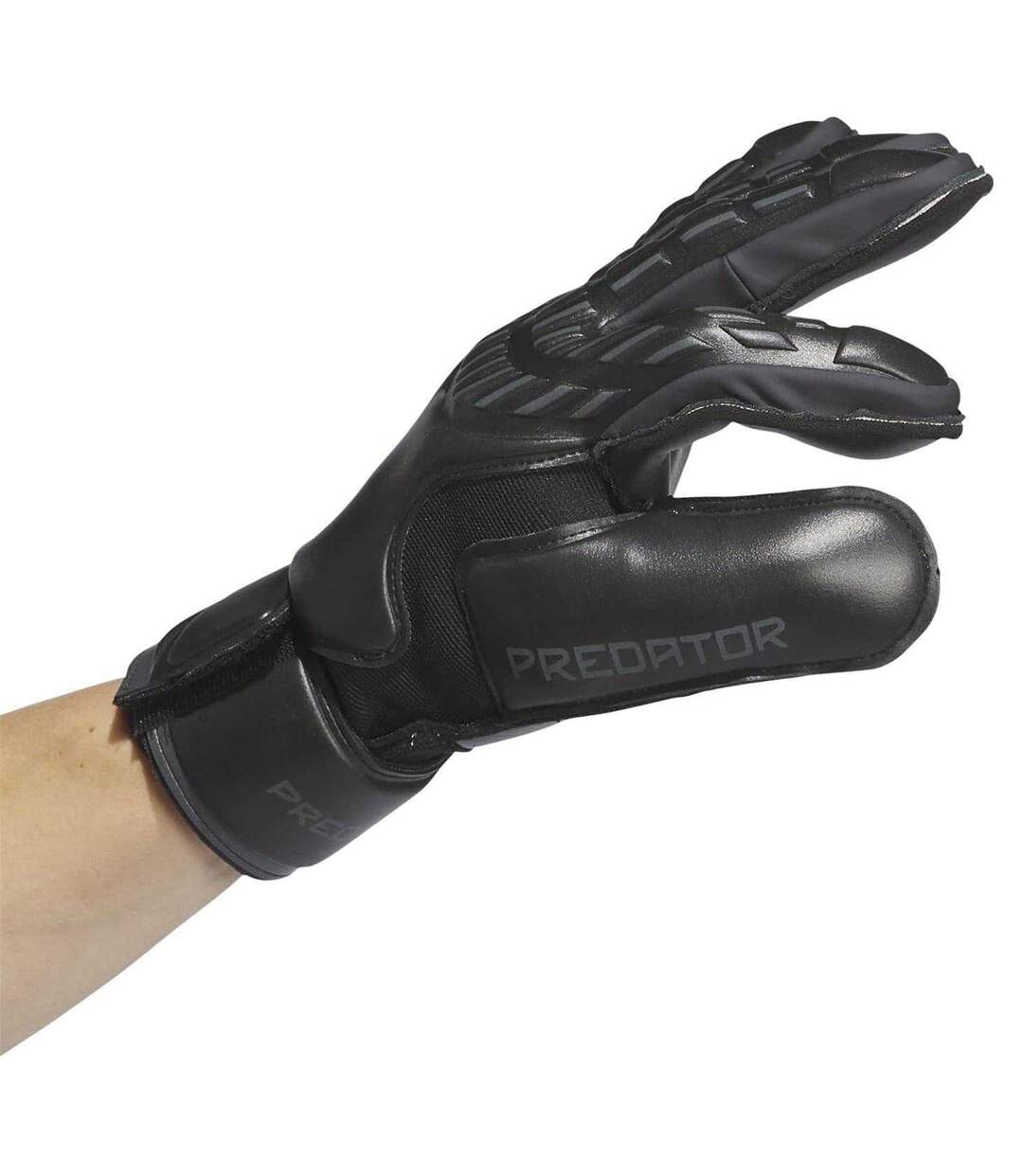 Unisex Adult Predator Match Fingersave Goalkeeper Gloves Black Adidas-4