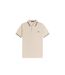 Mens Twin Tip Polo Shirt Warm Beige Fred Perry-2