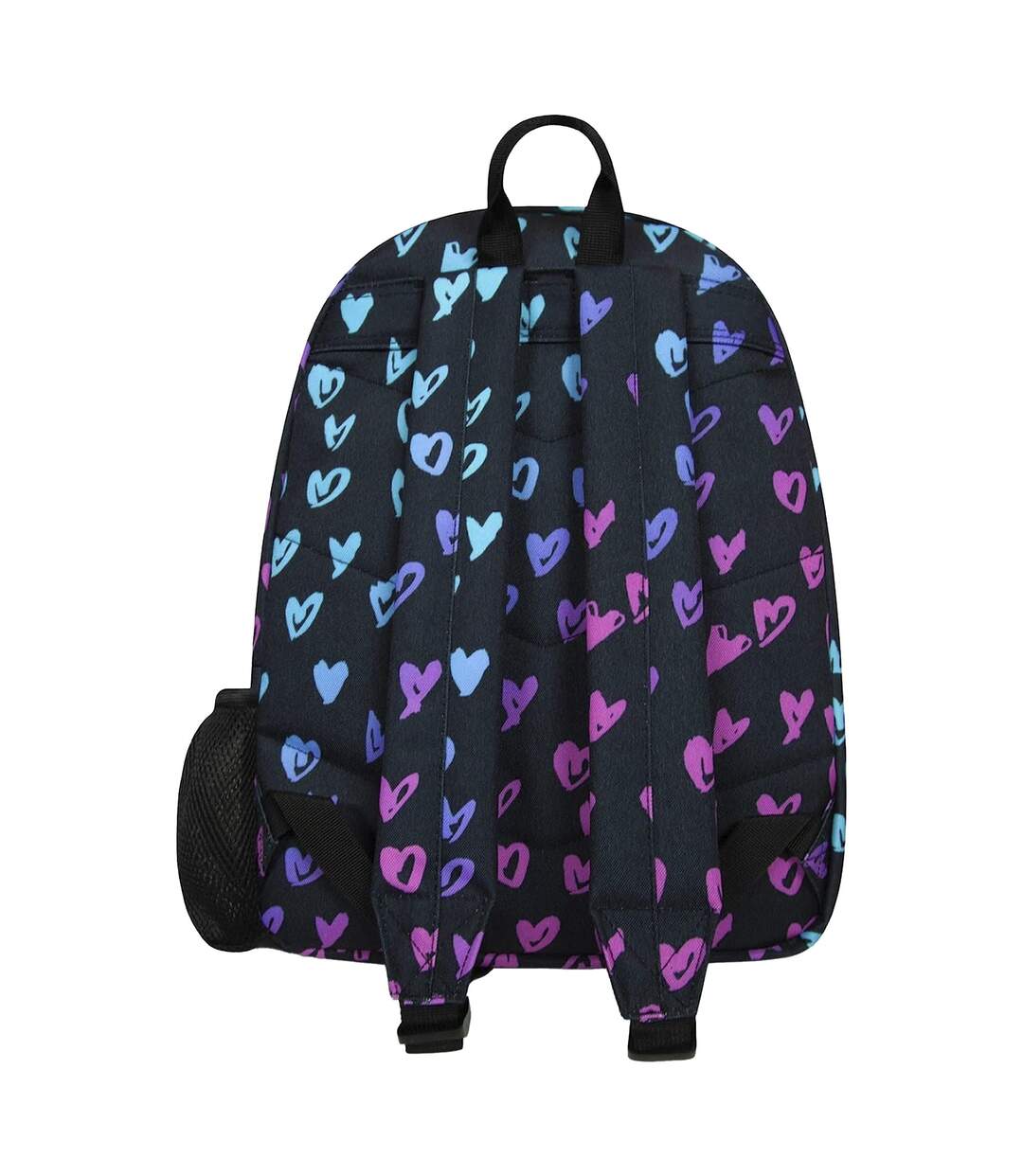 Kids Patterned Hearts Backpack with Adjustable Straps | School Travel Bag-3