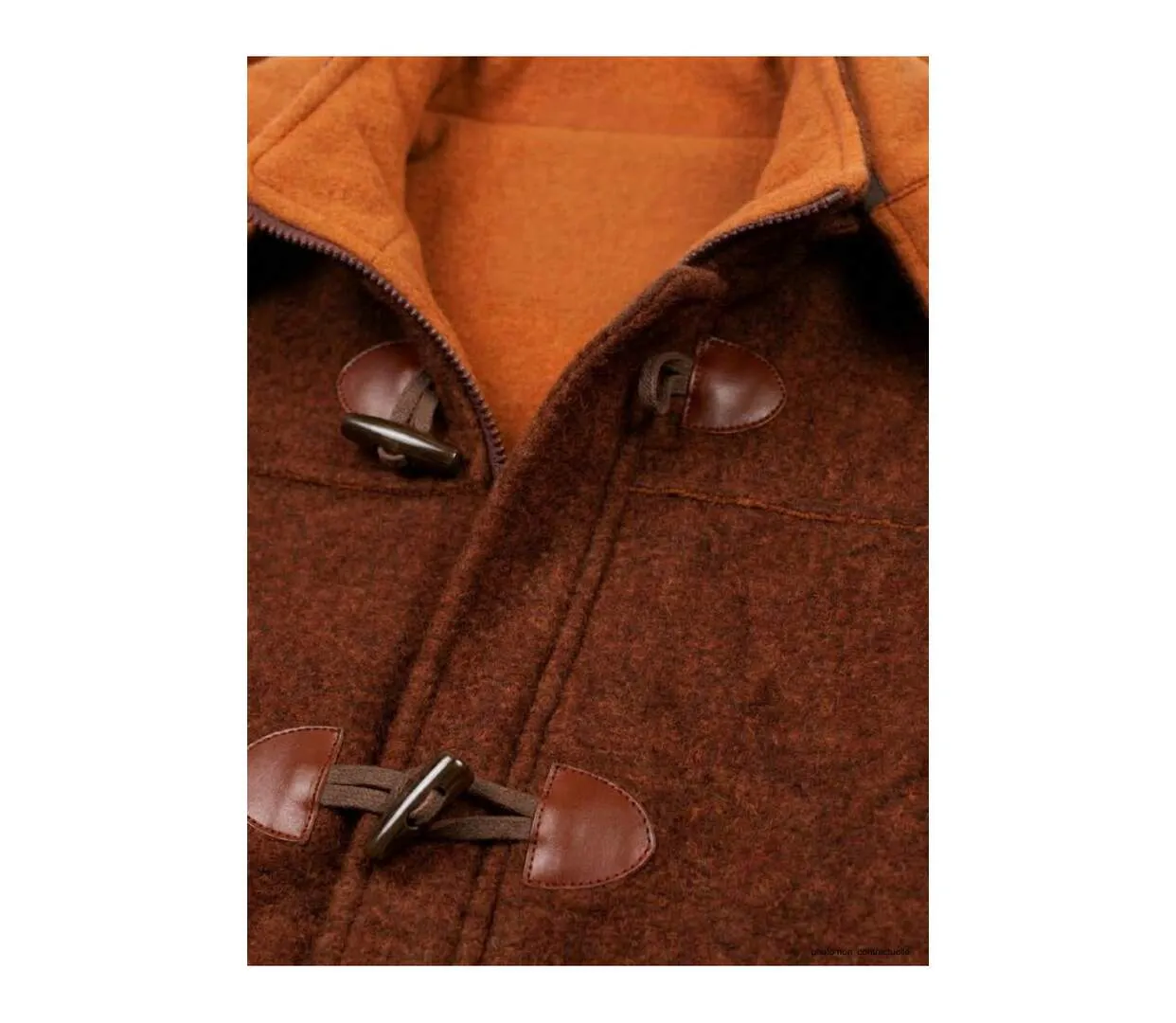 Manteau Polaire Grandes Tailles AXSLOVEN2M Marron/Orange (Axone)-3
