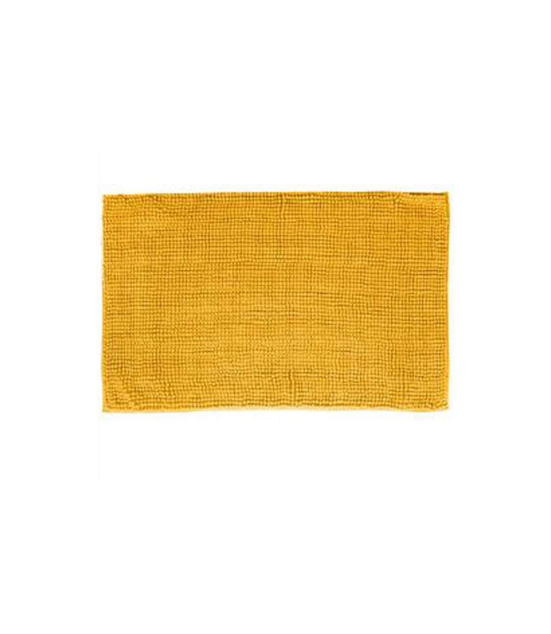 Tapis de Salle de Bain Chenille 50x80cm Jaune-1