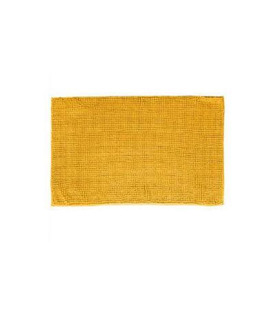 Tapis de Salle de Bain Chenille 50x80cm Jaune