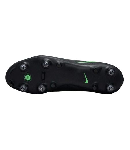 Mens Phantom 6 Low Academy Soft Ground Football Boots Black Green Nike