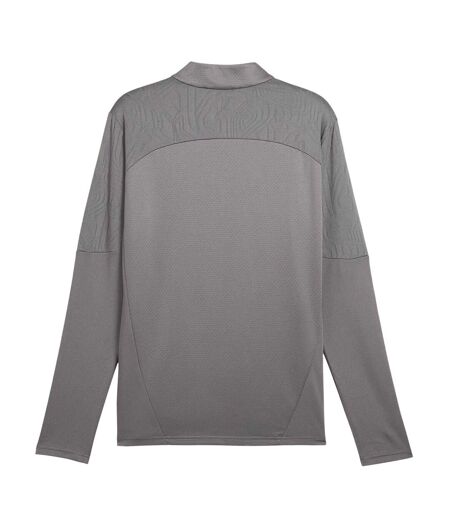 Mens Rc Lens Quarter Zip Training Track Top Grey Puma