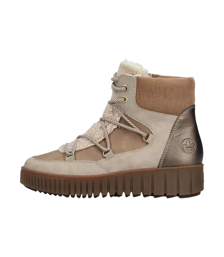 Basket Montante Cuir Rieker Cuddly