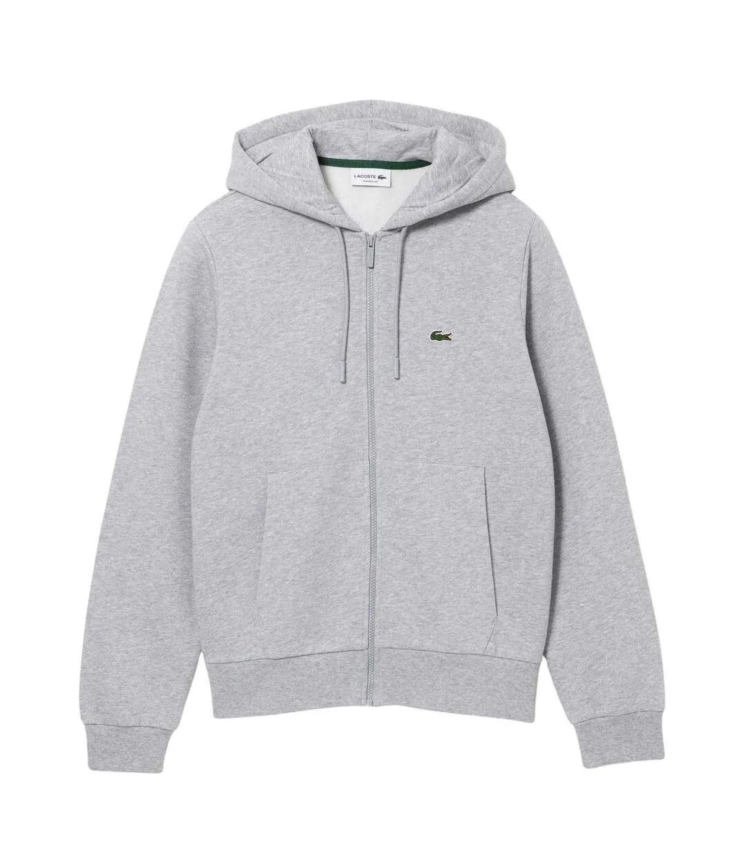 Veste À Capuche Motif/style Logo Brodé Homme Gris Lacoste-2
