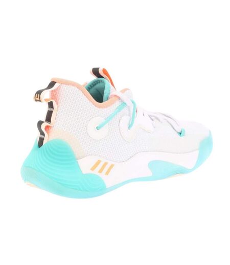 Chaussures De Basket Harden Stepback Homme Blanc Bleu Orange Adidas