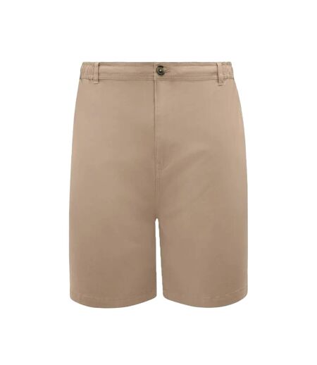 Mens Spencer D555 Stretch Elasticated Waist Kingsize Shorts Stone Duke