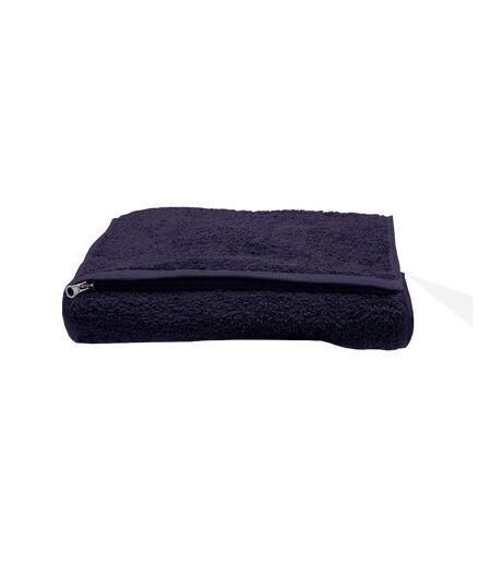 Towel City Luxury Pocket Gym Towel (Navy)