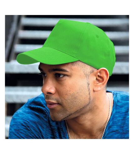 Result Unisex Core Houston 5 Panel Printers Baseball Cap (Lime) - UTBC3043