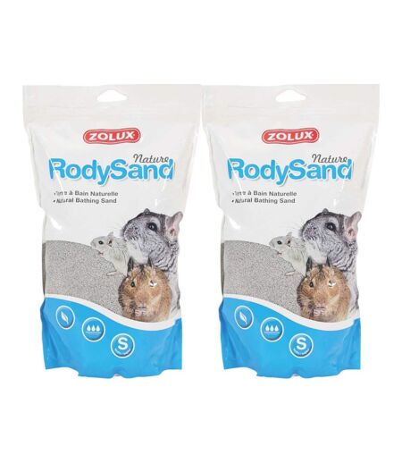 Terre à bain pour chichillas Rody sand 2L (Lot de 2)