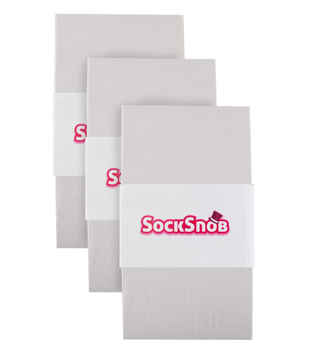 Sock Snob - 3 Paires Femme Collants Danse 70 Deniers Blanc et Rose-2