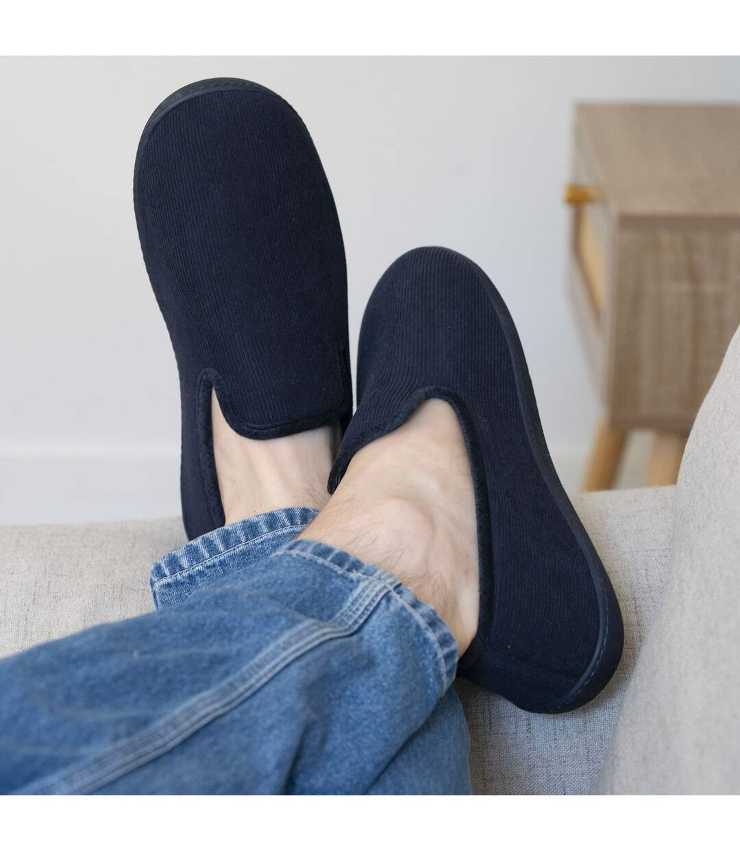 Isotoner Chaussons Charentaises homme semelle à mémoire de forme-2
