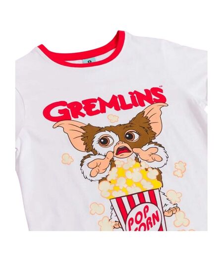 Ensemble De Pyjama Motif Gizmo Movie Night Femme Rouge Blanc Gremlins