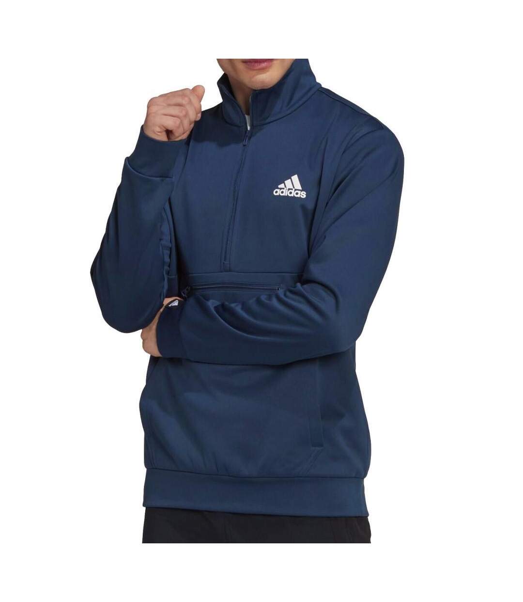 Sweat 1/4 de Zip Marine Homme Adidas HK9831 - L-1