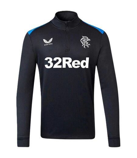 Mens Rangers Fc Quarter Zip Tailored Training Fleece Top Peacoat Navy Castore