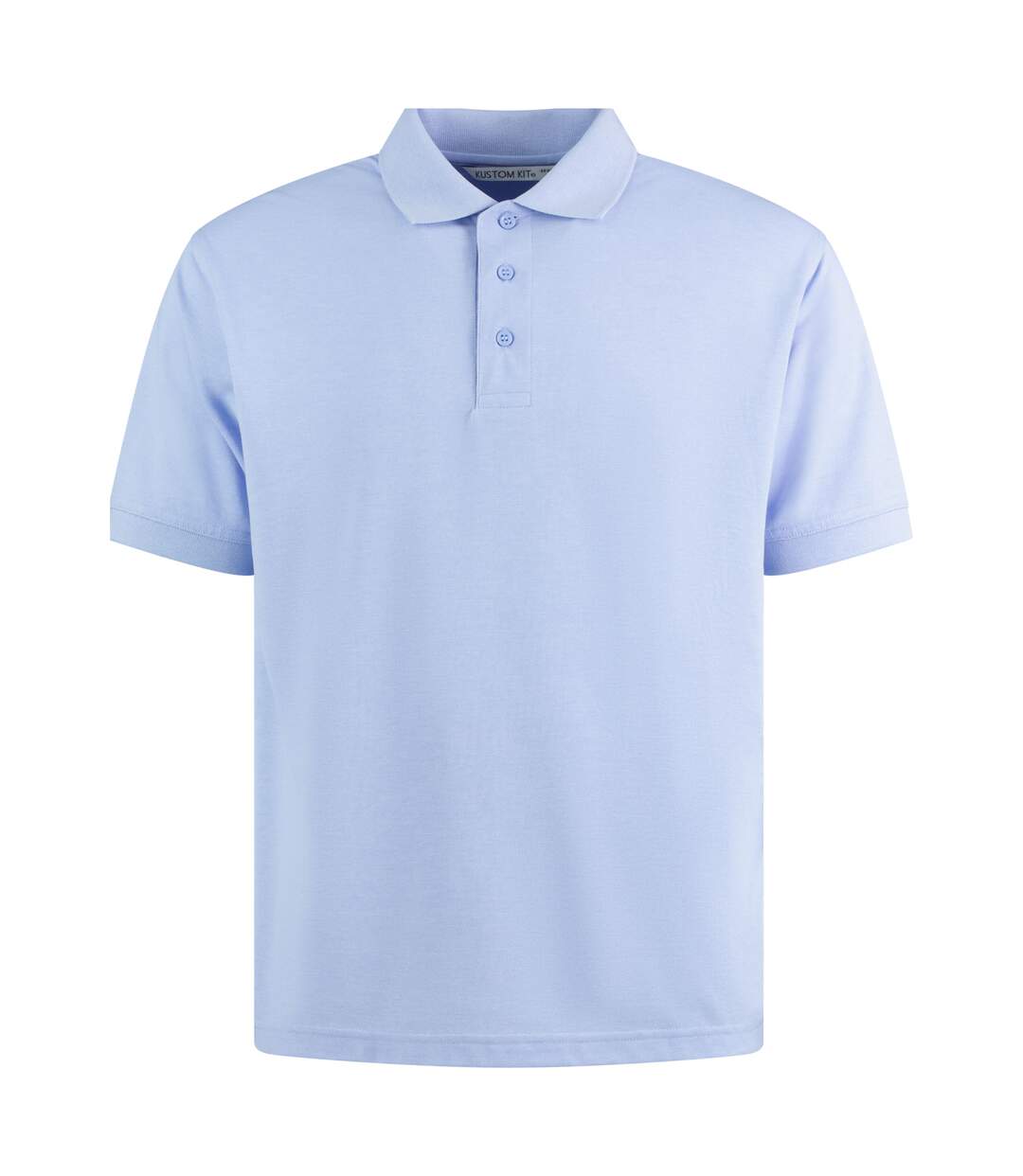 Polo à manches courtes homme bleu clair chiné Kustom Kit