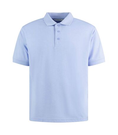 Kustom Kit Mens Klassic Superwash Short Sleeve Polo Shirt (Light Heather Blue)