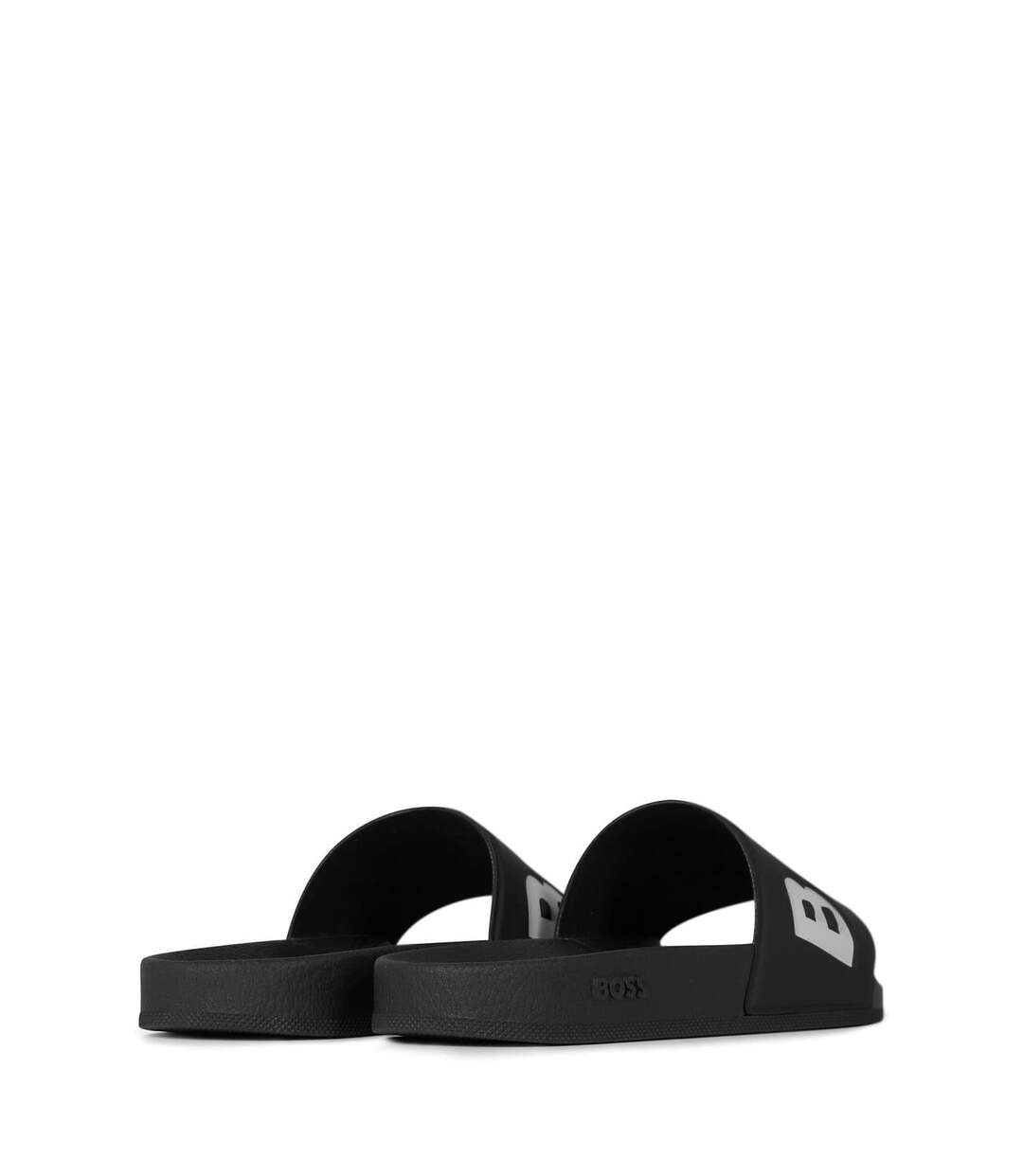 Claquettes Motif/style Logo Aryeh Homme Noir Blanc Boss-4