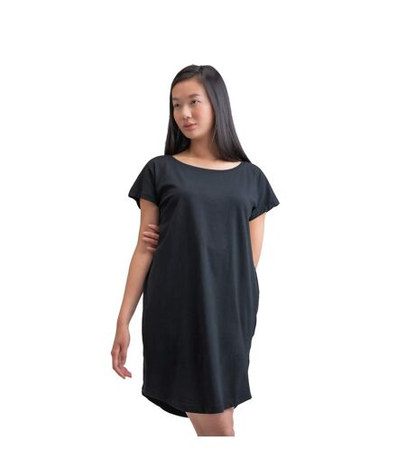 Robe T-shirt Femme Noir Mantis