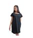 Robe T-shirt Femme Noir Mantis-1