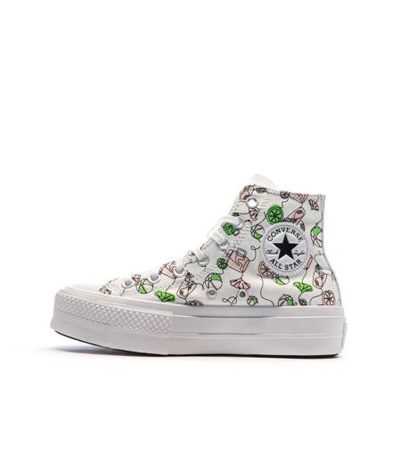 Baskets blanches/noires femme converse lemonade