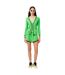 Womens/ladies Pique Contrast Panel Shorts Green Lacoste-1