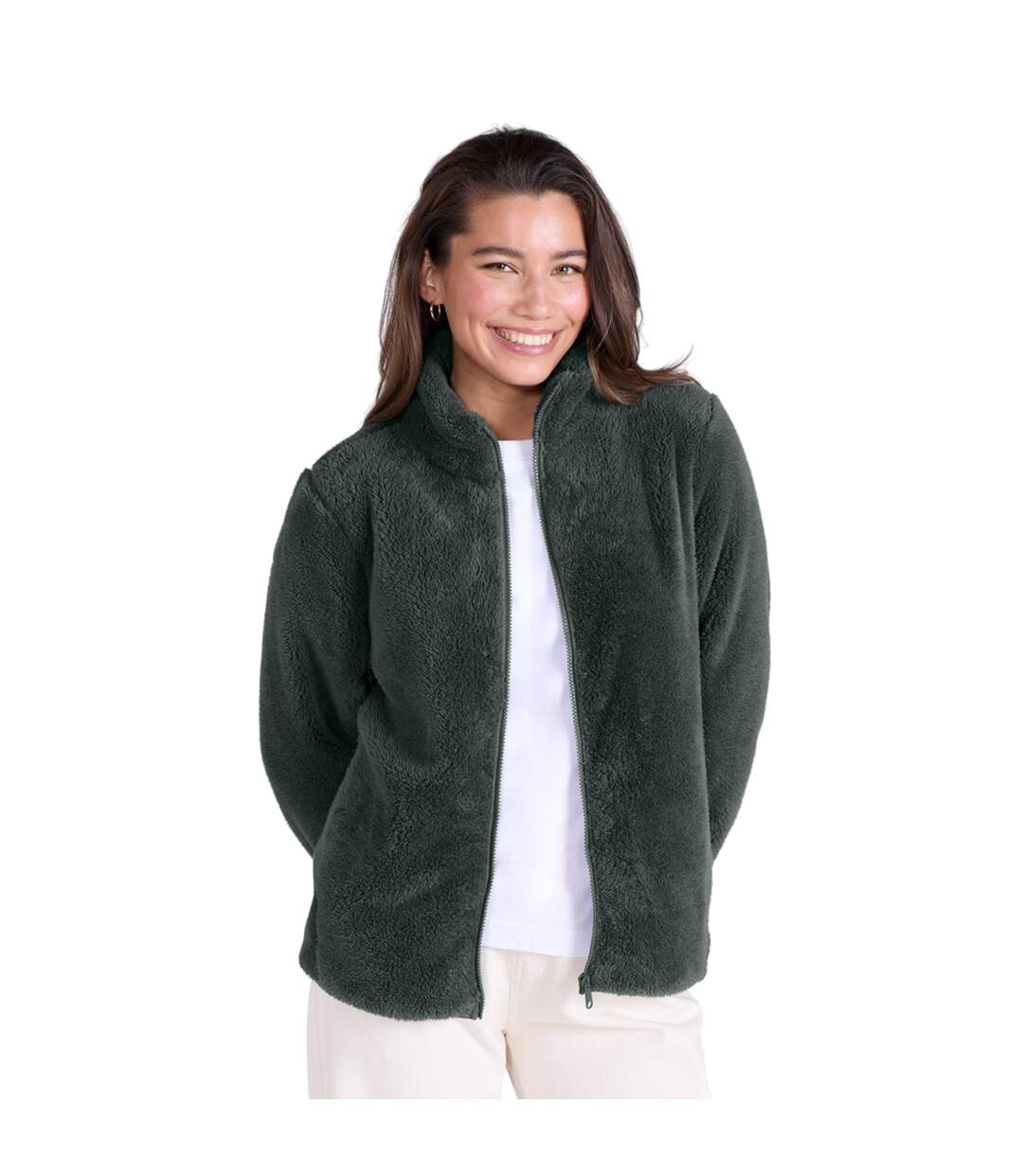 Veste Femme Vert Foncé Animal-1