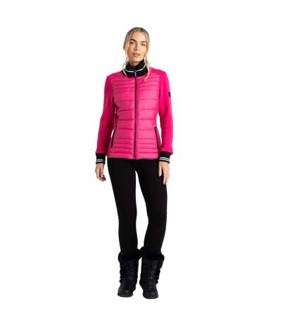 Womens/ladies Icy Hybrid Padded Jacket Pure Pink Dare 2B