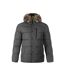 Doudoune Matelassée Motif/style Bord Duveteux Homme Gris Minoti-2