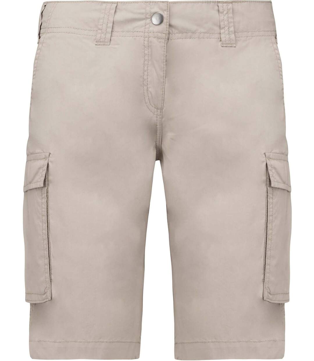 bermuda léger multipoches femme K756 - beige-2