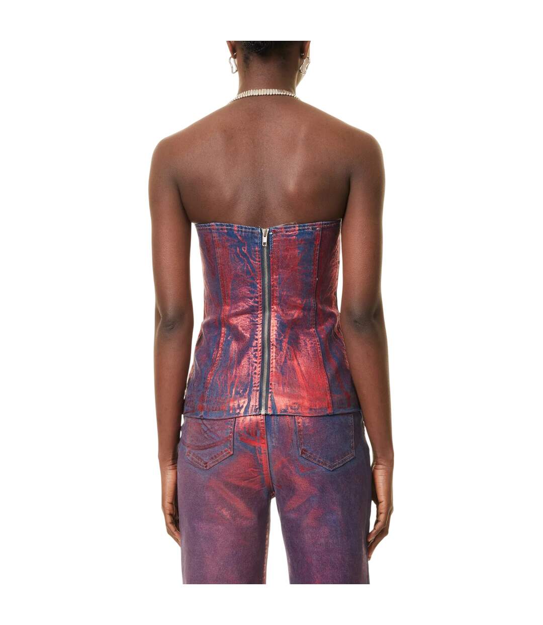 Haut Tube Bustier Femme Rouge AmyLynn-3