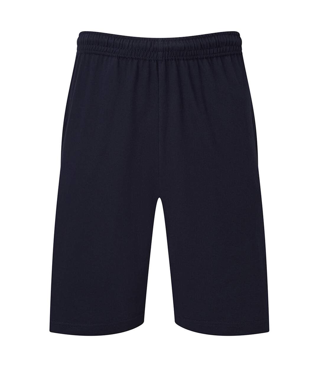 Mens Iconic 195 Jersey Shorts Deep Navy Fruit Of The Loom-2