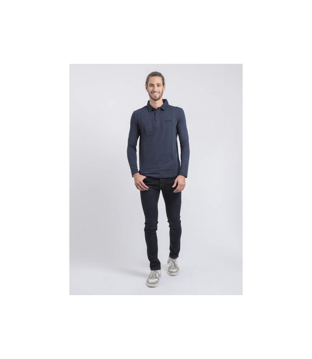 Polo manches longues pur coton PUMANAR-4