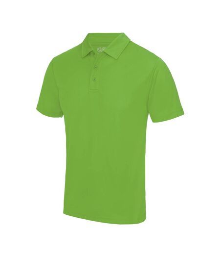 AWDis Just Cool Mens Plain Sports Polo Shirt (Lime Green) - UTRW691