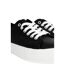 Womens/ladies millie trainers black/white Loyalty & Faith